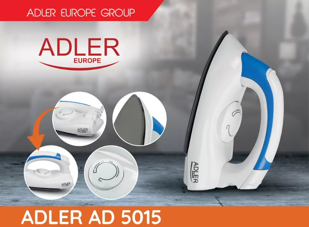 Żelazko turystyczne Stopa NON-STIC 700 W Adler AD 5015