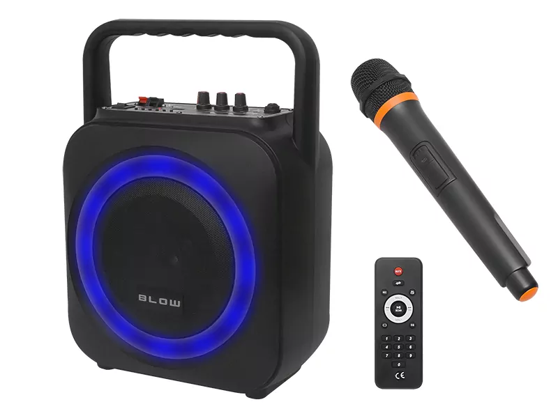 Przenośny głośnik bluetooth BLOW BT800 100W + mikrofon + pilot USB SD FM AUX