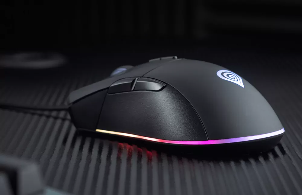 Podświetlana mysz gamingowa dla graczy  GENESIS KRYPTON 290  6400DPI + oprogramowanie