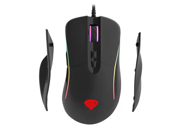 Podświetlana gamingowa mysz dla graczy GENESIS XENON 750 RGB aż 10200DPI + podkładka