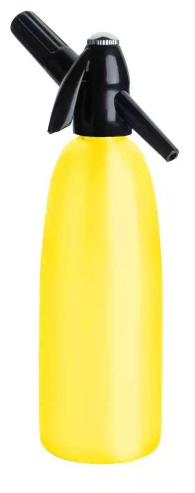 Saturator do wody żółty syfon QUICK SODA 1L + 50 naboi + 5 kostek lodu