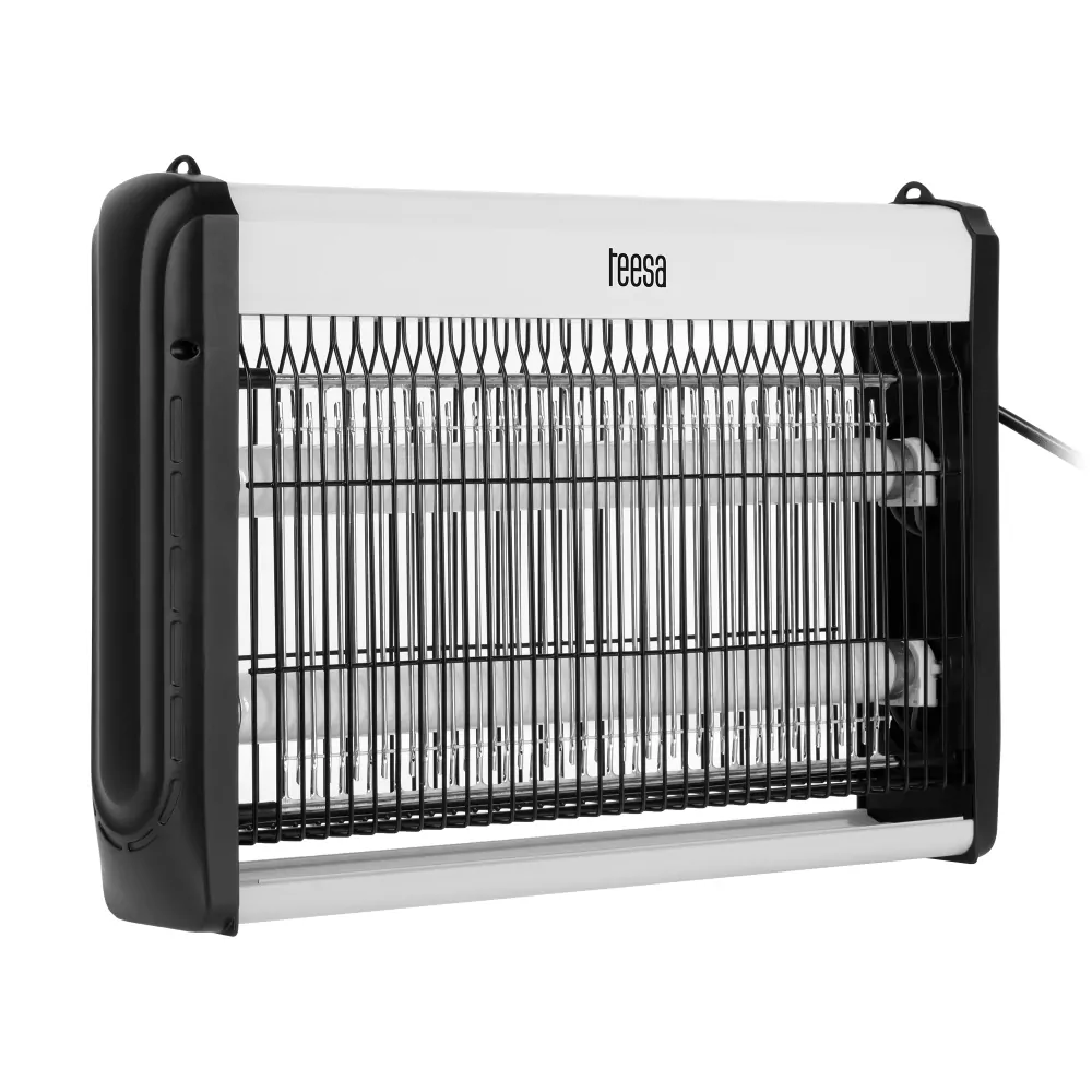 Lampa owadobójcza TEESA UV 2x10W rażąca na komary muchy ćmy