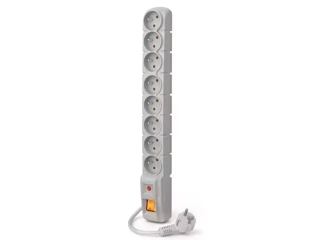 Listwa zasilająca ACAR S8 8X 230V PL 3m szara