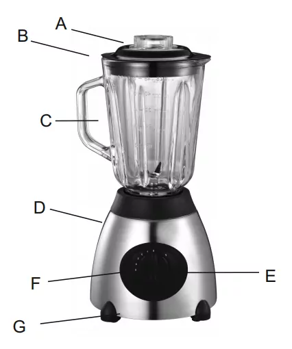 Blender kielichowy 1,5L Adler AD 4070