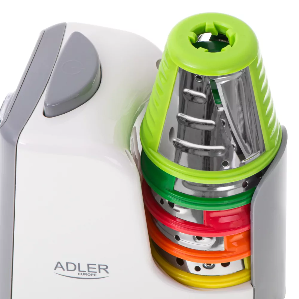 Elektryczna szatkownica Adler AD 4815 do warzyw z 5 nasadkami