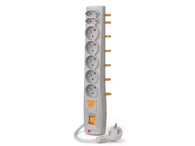 Listwa zasilająca ACAR P7 230V PL szara 3m 7X 