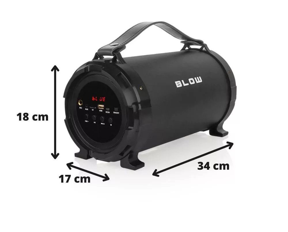 Przenośny Głośnik Bluetooth  BLOW  BAZOOKA BT910 PMPO 50W + aux + usb