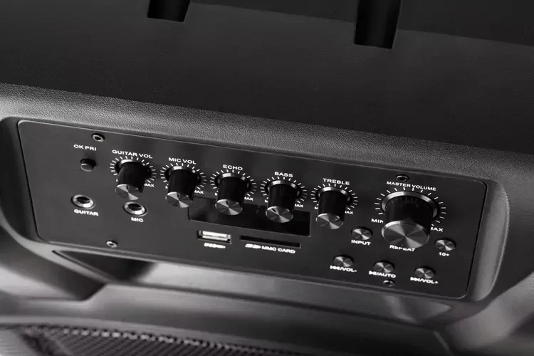Aktywna kolumna głośnikowa Głośnik Bluetooth Krüger&Matz 40W USB FM SD + pilot + 2 mikrofony bezprzewodowe