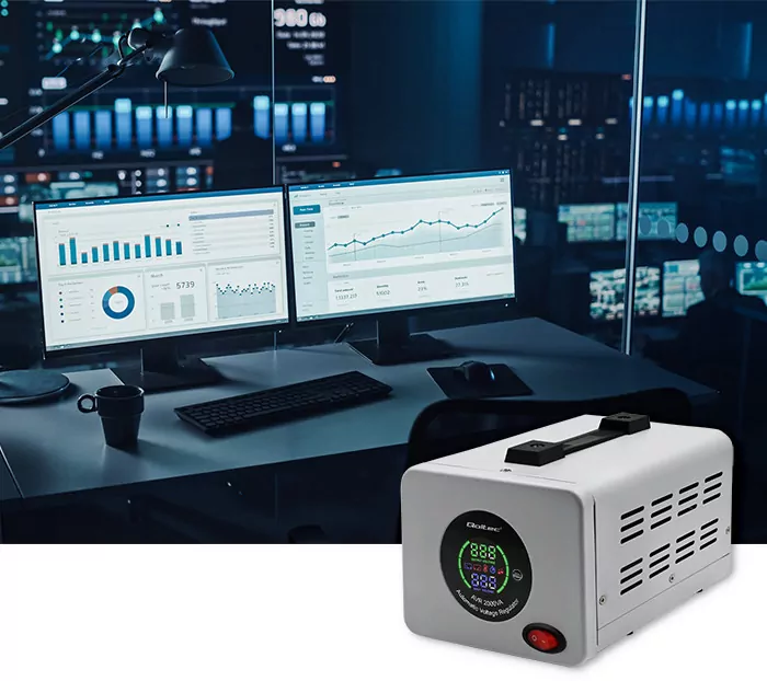 Stabilizator napięcia Qoltec automatyczny AVR 2000VA 1600W