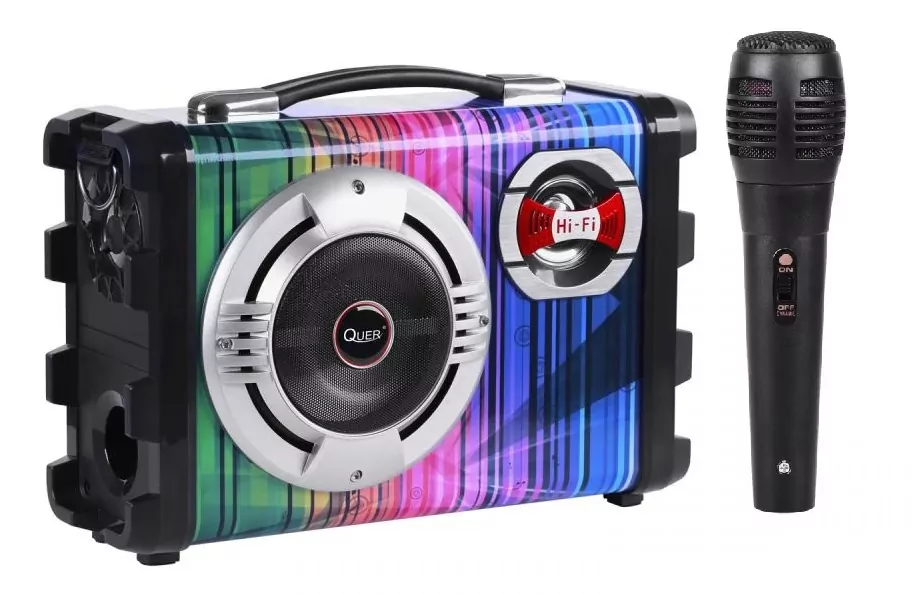 Głośnik bluetooth + mikrofon Quer RMS 20W mp3 bluetooth fm karaoke