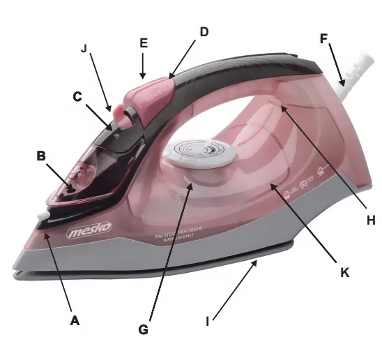 Żelazko Mesko MS 5028 ceramiczne 2600 W