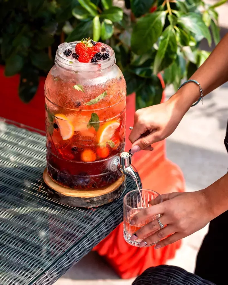 Saturator tęczowy 1L syfon do wody QUICK SODA + 50 naboi + 5 kostek lodu
