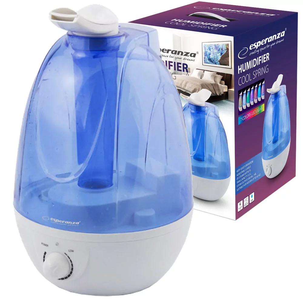 Nawilżacz powietrza Esperanza COOL SPRING ultradźwiękowy podświetlany 3,5L LED