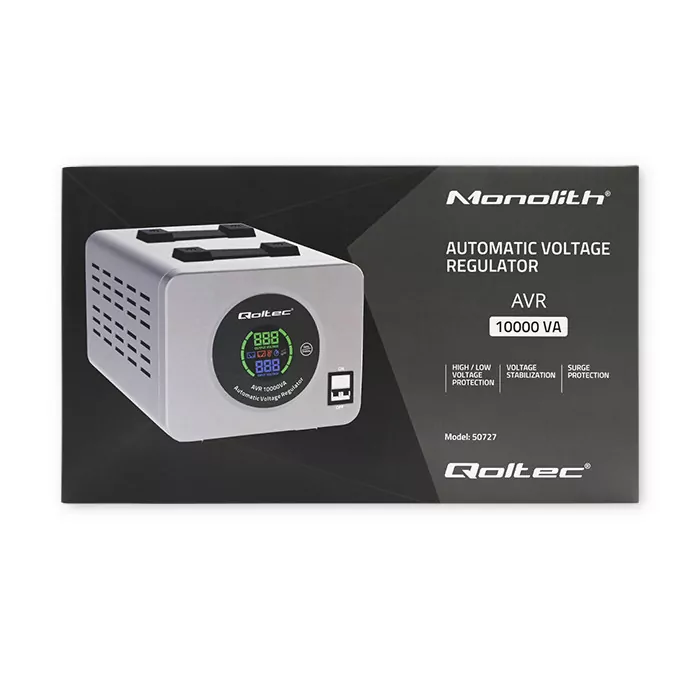 Stabilizator napięcia AVR 10000VA 8000W automatyczny Qoltec
