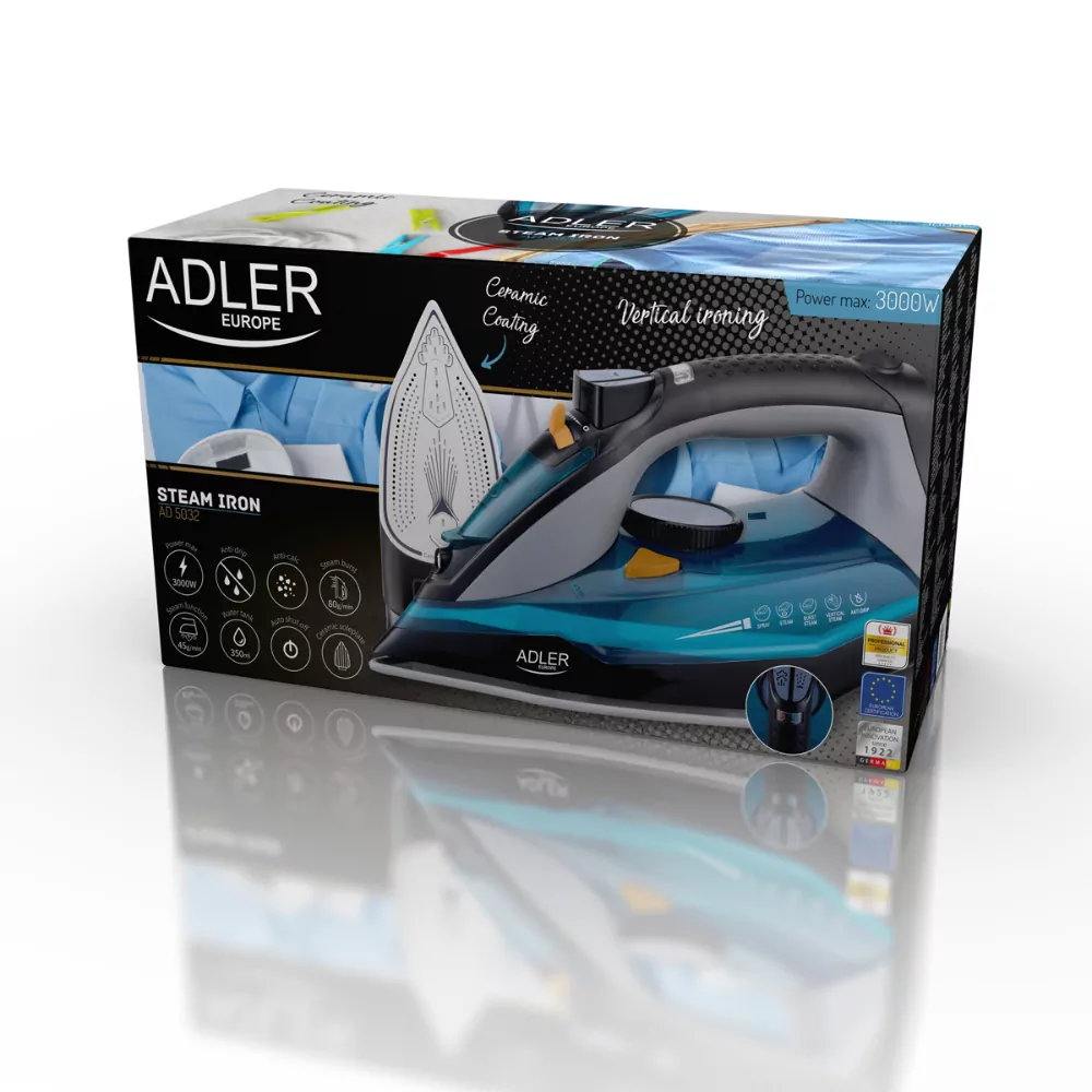 Żelazko Adler AD 5032 parowe 5 funkcji 3000 W