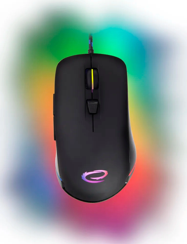 Mysz gamingowa Esperanza SHADOW - czarna regulacja DPI RGB przewodowa