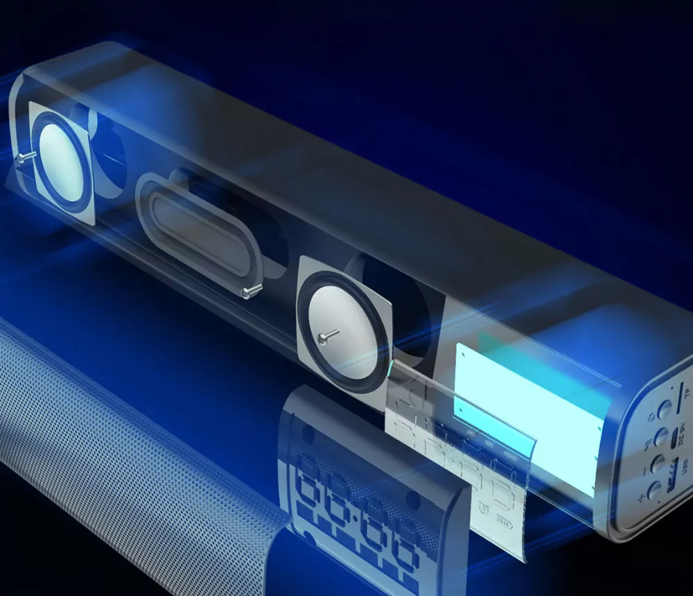 Głośnik Bluetooth Przenośny Adler AD 1191 z budzikiem