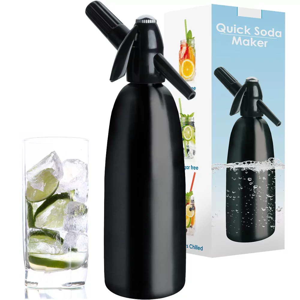 Saturator do wody syfon QUICK SODA SA-01C 1L czarny