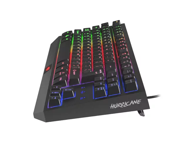 Klawiatura Fury Hurricane TKL NFU-1238 podświetlana dla graczy membranowa