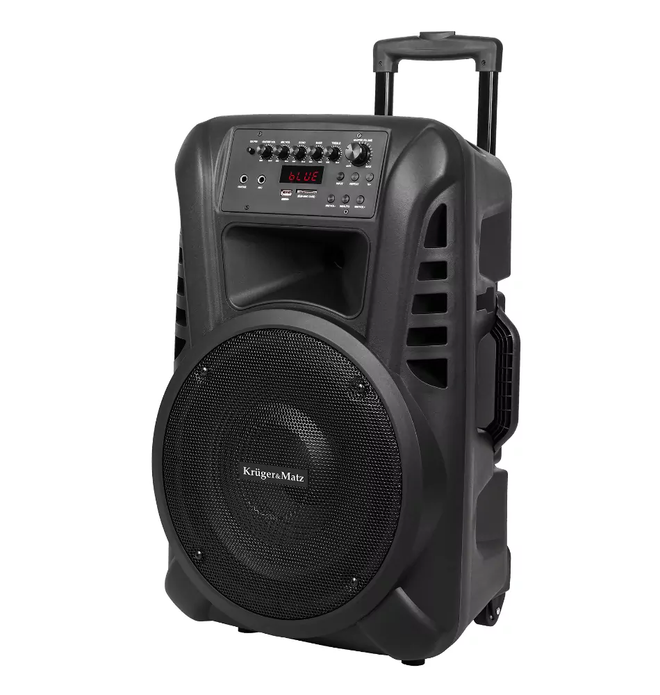 Aktywna kolumna głośnikowa Głośnik Bluetooth Krüger&Matz 40W USB FM SD + pilot + 2 mikrofony bezprzewodowe