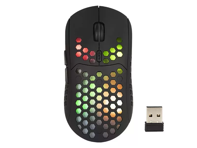 Mysz gamingowa bezprzewodowa BLOW FLASH + mata  podświetlana LED GRB + chłodząca  podstawka