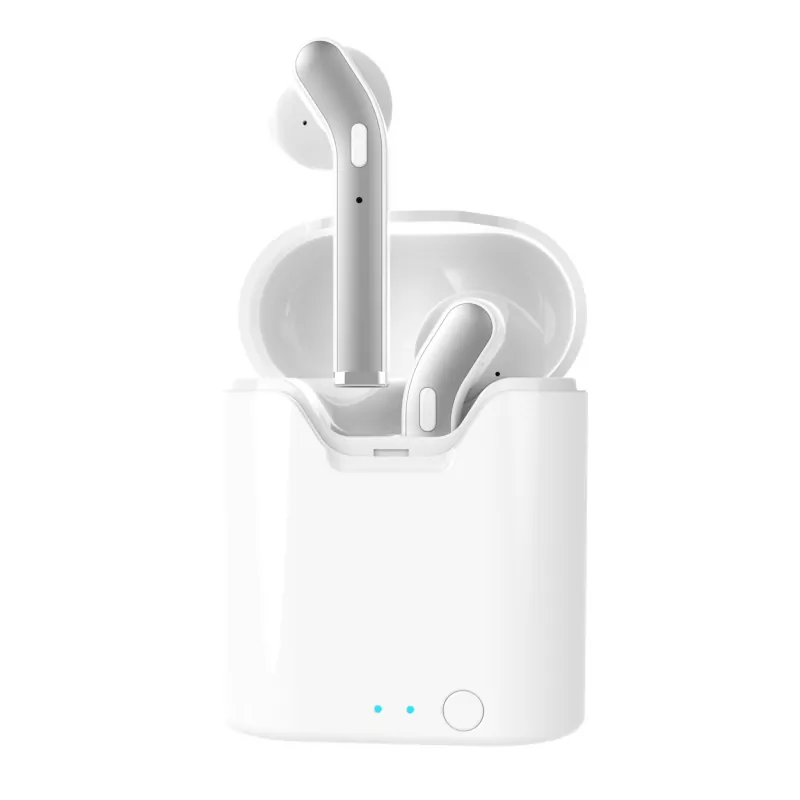 Słuchawki bezprzewodowe douszne Bluetooth z mikrofonem białe/srebrne TWS ART