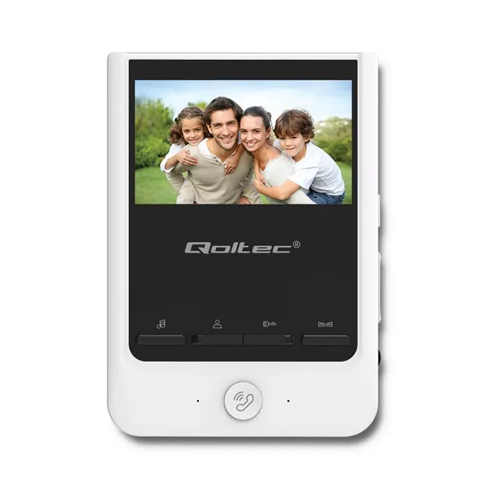 Wideodomofon Qoltec Theon 4 TFT LCD biały 4.3" 