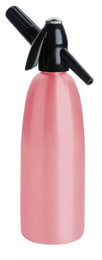 Syfon do wody saturator QUICK SODA 1L różowy + 25 naboi + 5 kostek lodu
