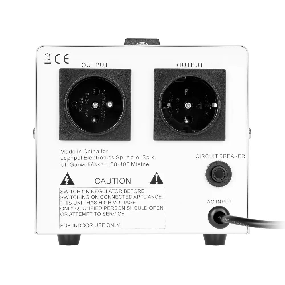 Stabilizator napięcia automatyczny KEMOT MSER-1000 1000VA serwomotor