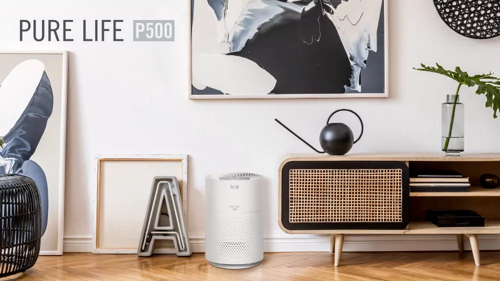 Oczyszczacz powietrza Teesa Pure Life P500 biały system filtracji 3-stopniowy tryb nocny