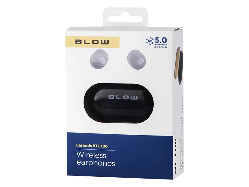 Słuchawki BLOW Earbuds BTE100 czarne Bluetooth PowerBank