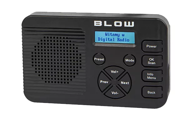 Radio kuchenne bezprzewodowe BLOW RK4 Bluetooth akumulator 2000mAh DAB+/FM