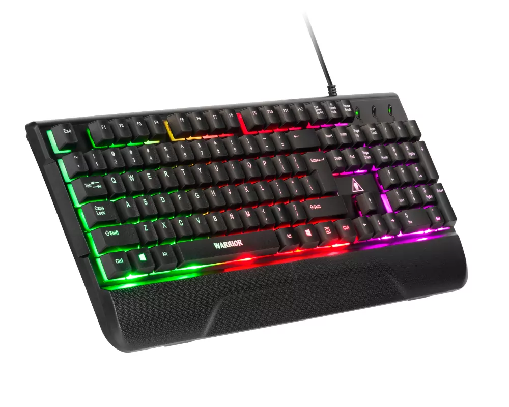 Gamingowa klawiatura Kruger&Matz Warrior GK-80 LED RGB + mata podświetlana + mysz gamingowa